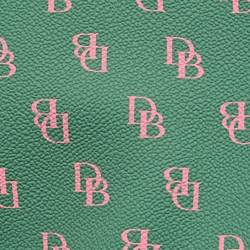 Dooney & Bourke Gretta Leisure Shopper Tote Spearmint Teal Pink Like New - Picture 3 of 9